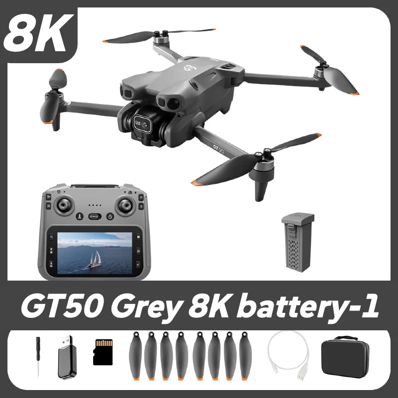 Lenovo GT50 GPS Drone 8K HD Camera 5G WIFI FPV Screen Remote Control Brushless Motor Lightweight Professional Aerial Quadcopter