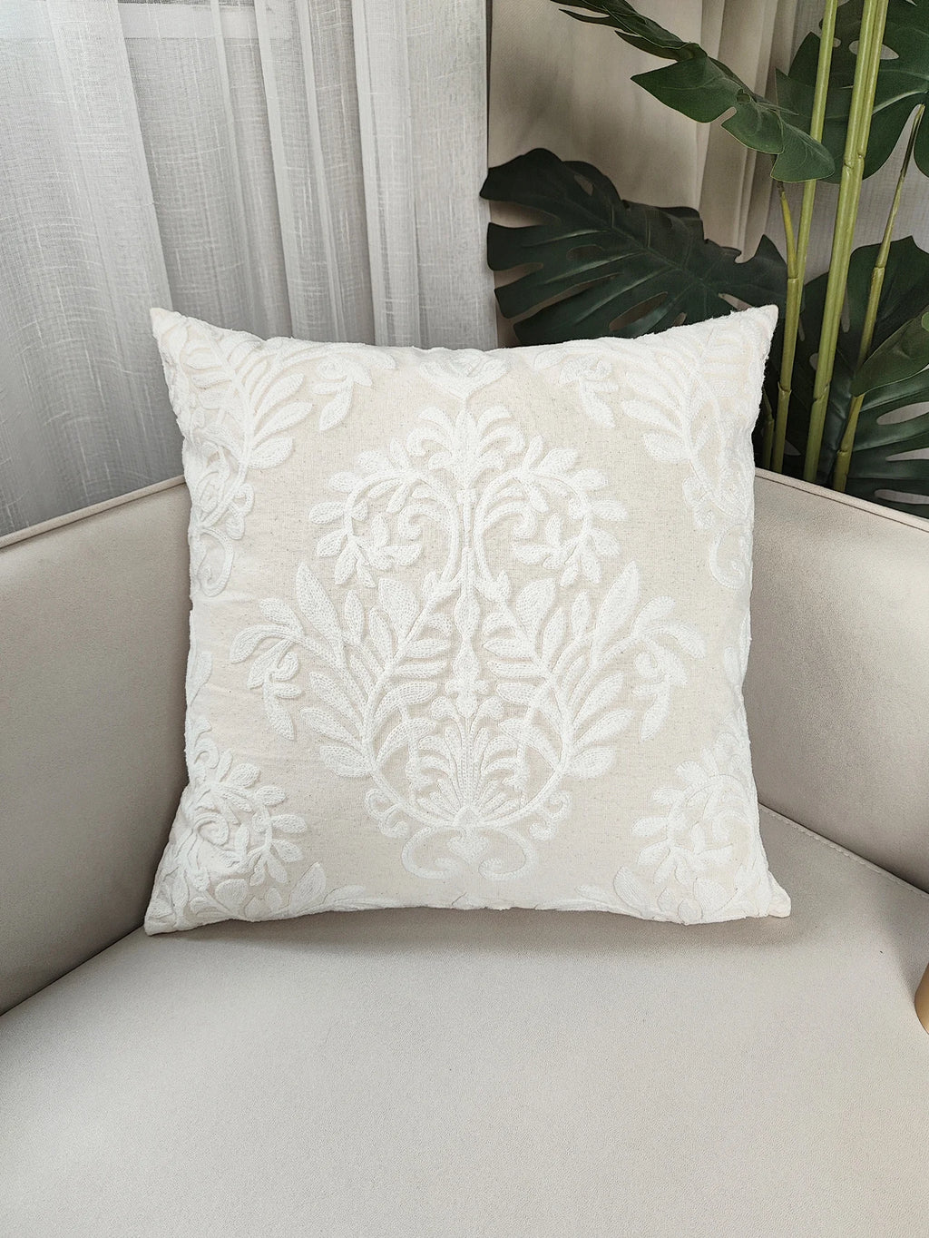 1PC Embroidered Pillowcase Sofa Cushion Cover
