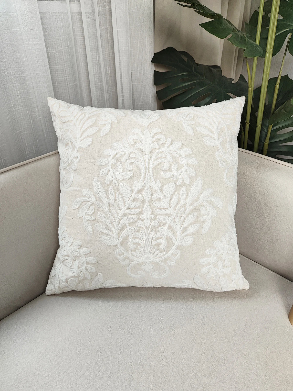 1PC Embroidered Pillowcase Sofa Cushion Cover