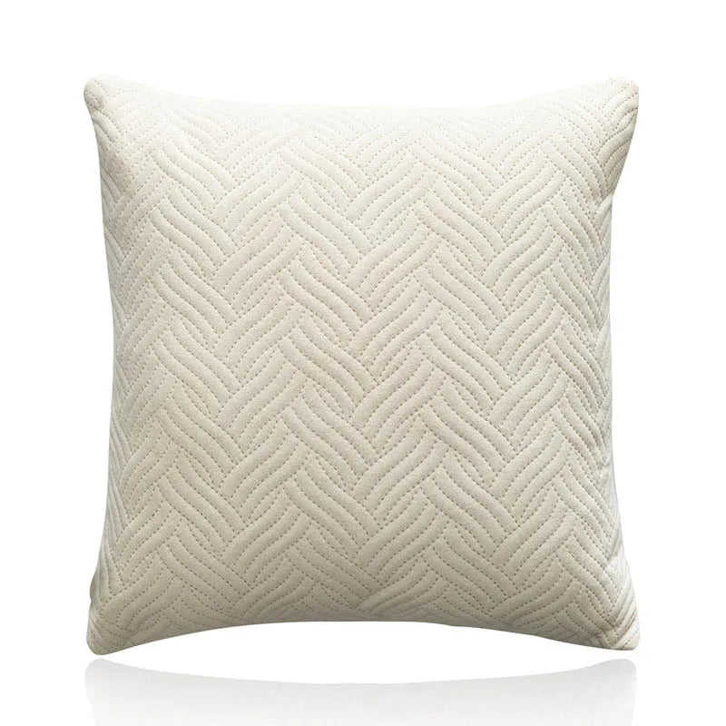 Quilted Velvet Pillowcase Throw Pillow Covers 45x45cm