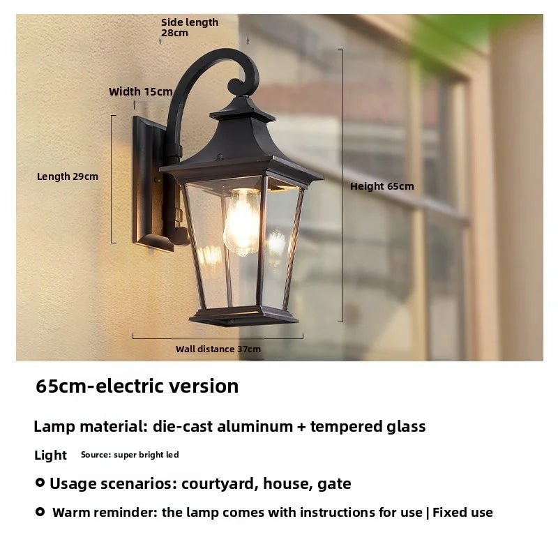 New Style American-Style Outdoor Solar Wall Lamp