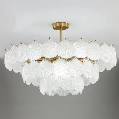 Modern Creative Shell Glass LED Chandelier