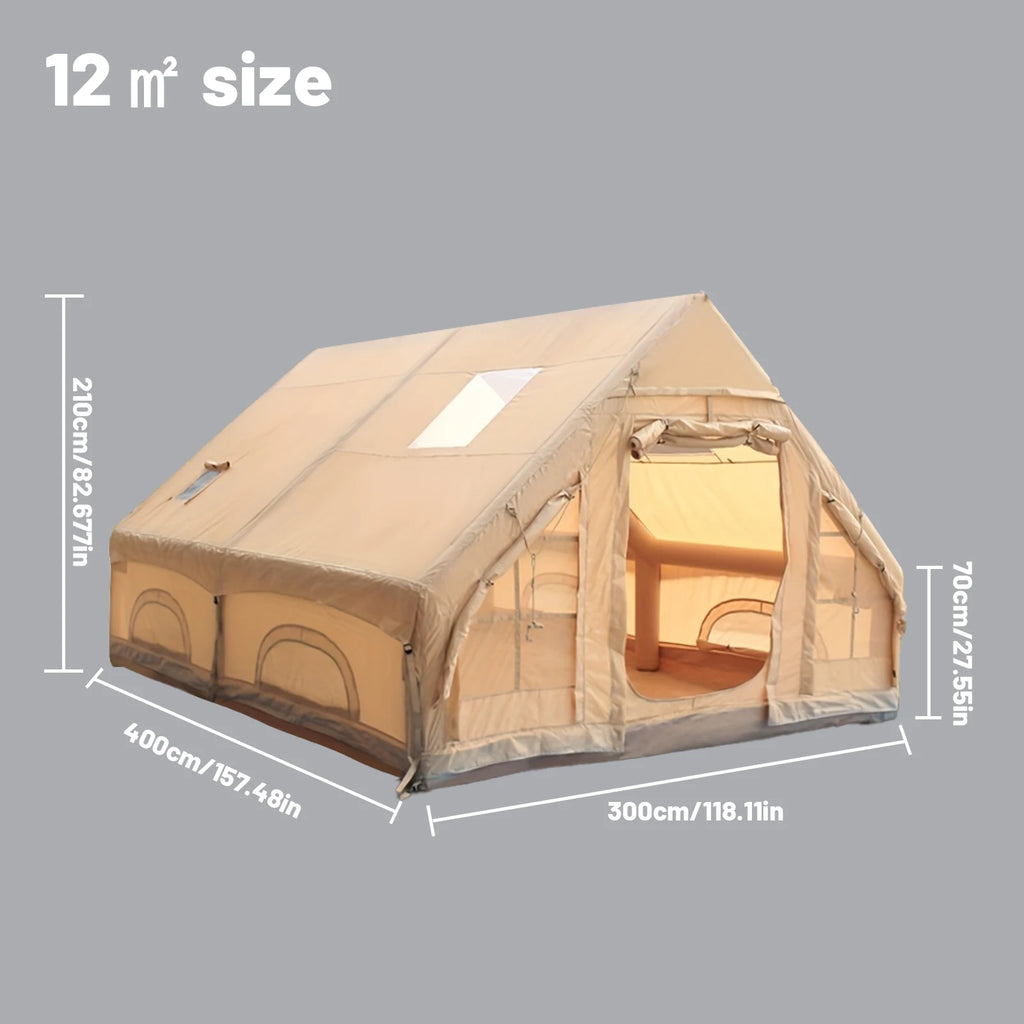 PAKICETUS Inflatable camping tent 4-8 people with windows