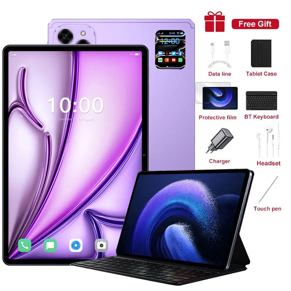 2026 New Pad 7s Pro Original Android 22GB+2TB 10.1inch Tablet Global Version 5G Dual SIM Card Tablets PC WIFI Tab For kids Gifts