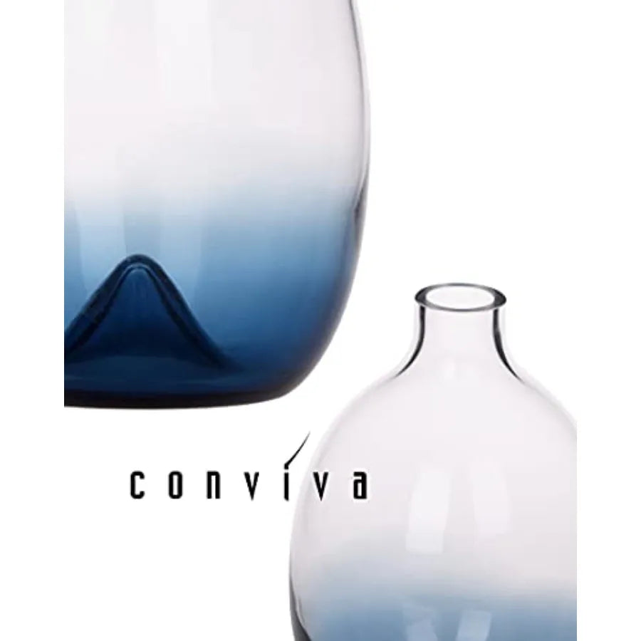 Glass Vase Modern Glass Flower vases Decorative Large Home Decor Living Room Dinning Table, Wedding Party Event Tall Tabletop S