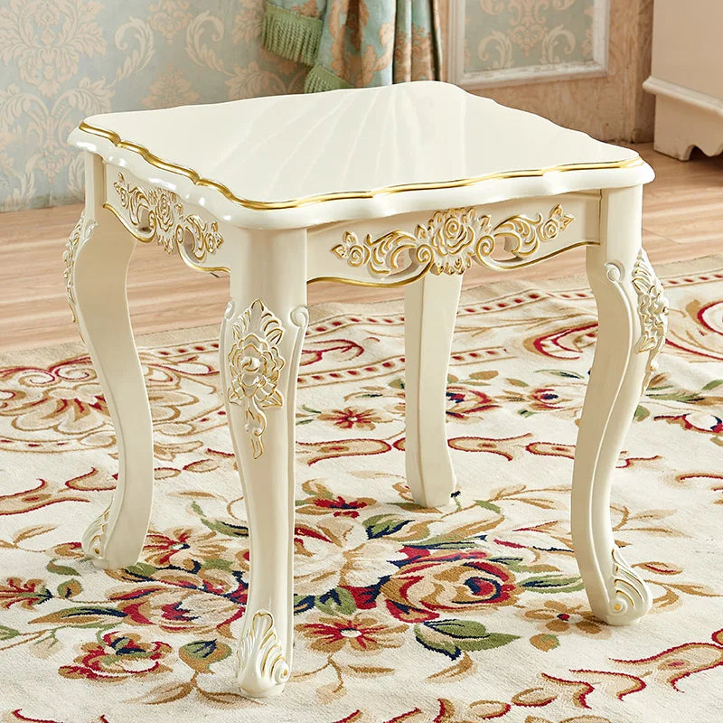 European Solid Wood Dining Chair, Princess Lazy Throne Luxury Lounge Chair