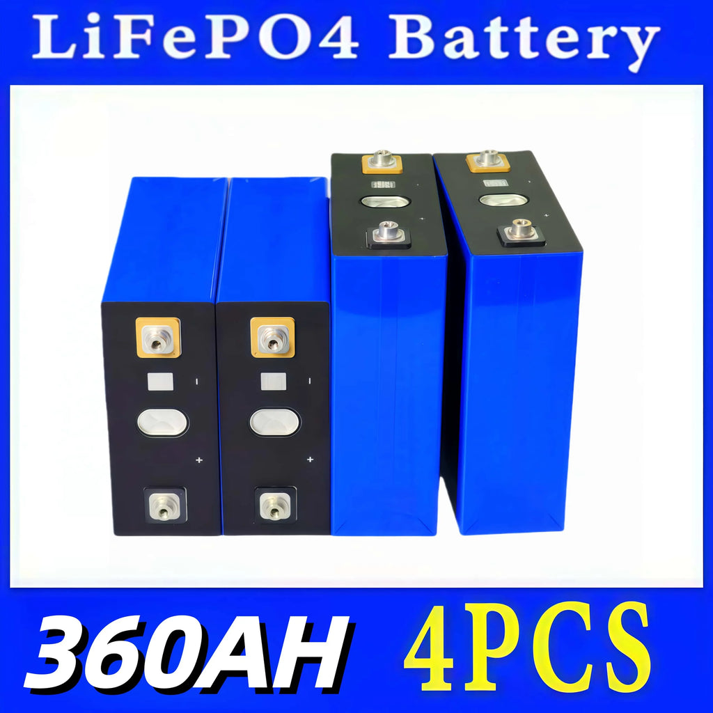 Lifepo4 Battery 3.2V 360AH 340AH 320AH 280AH 100AH for DIY Car Marine Solar Energy Storage 12V 24V 48V Grade A EU US Tax-Free