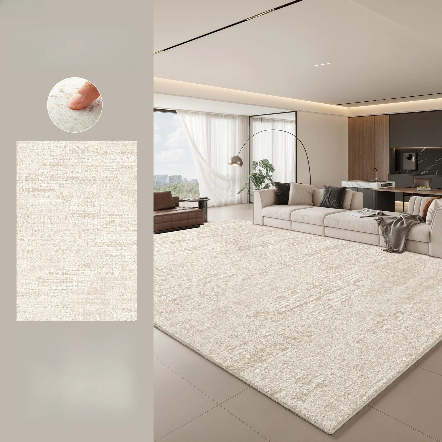 Modern Style Bedroom Decor Large Carpet Light Luxury Carpets for Living Room Fluffy Soft Lounge Floor Mat Thick Plush Study Rug