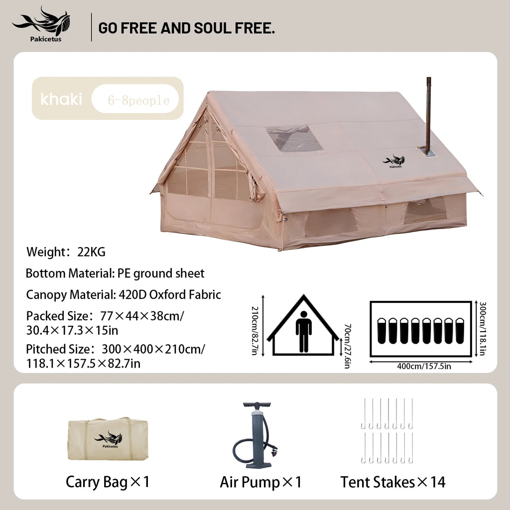Pakicetus Quick Setup Inflatable Camping Tent