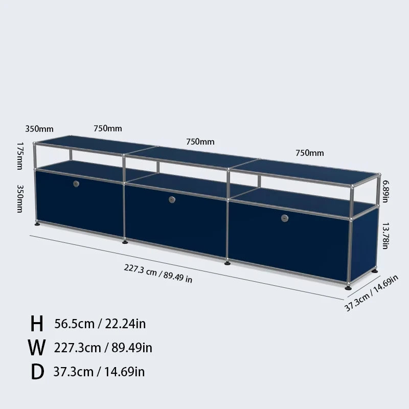 TV Stand Storage Cabinets, Corner Cabinet, Metal Storage Display Cabinet