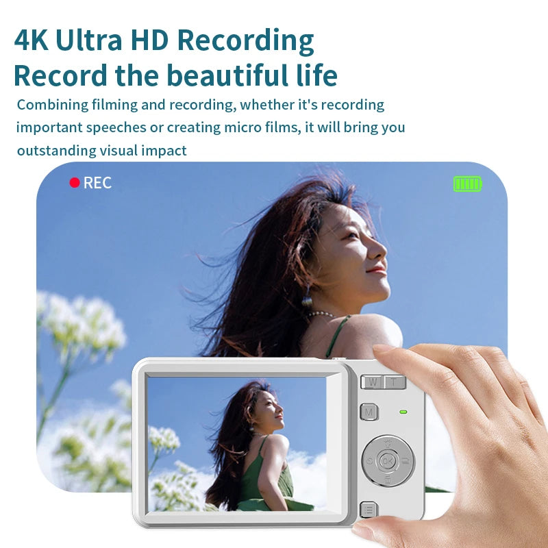 Vlog Recording Digital Camera, Video Photography Device