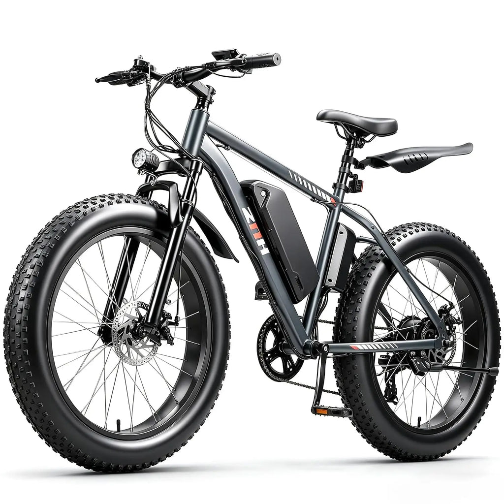 Electric Bike for Adults, 1000W Peak Motor 25Mph 65 Miles Fat Tire Ebike with 48V 15Ah Removable Battery, 20"/24",