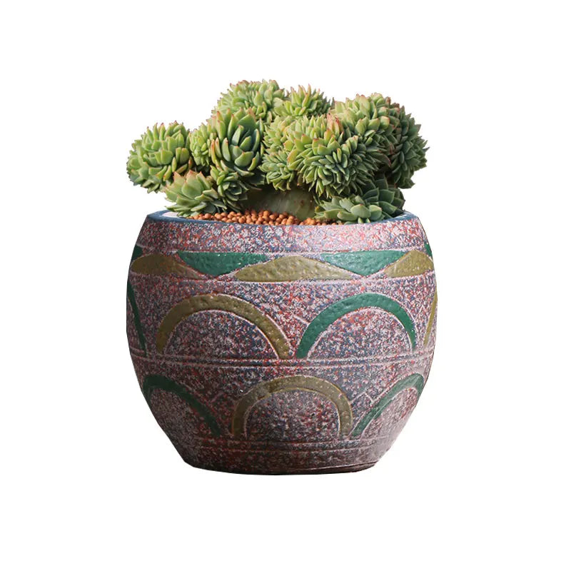 Mediterranean Succulent Flower Pot Large Diameter