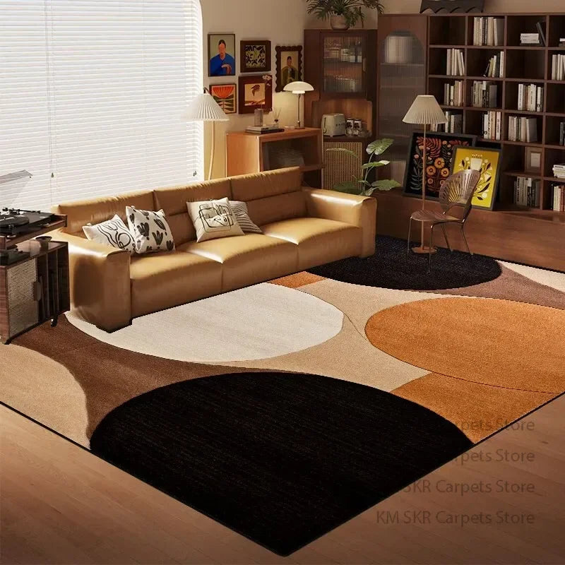 Nordic Multi Color Living Room Carpet Modern Geometry Sofa Coffee Table Rug Home Decor Bedroom Bedside Soft Floor Mats Non-slip