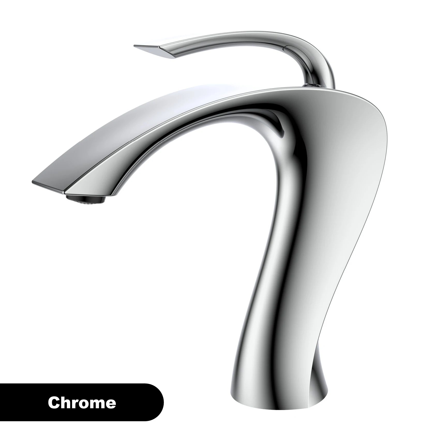 Luxury Modern Deck Mounted Brass Bathroom Vanity Faucet, 18 Variants