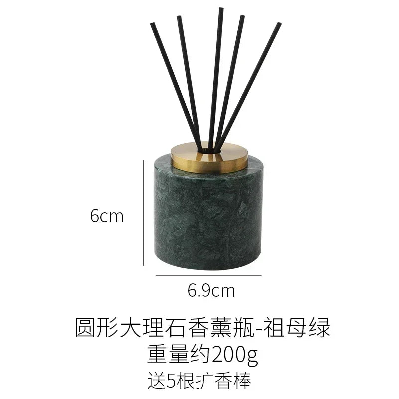 European style simple natural marble aromatherapy bottle
