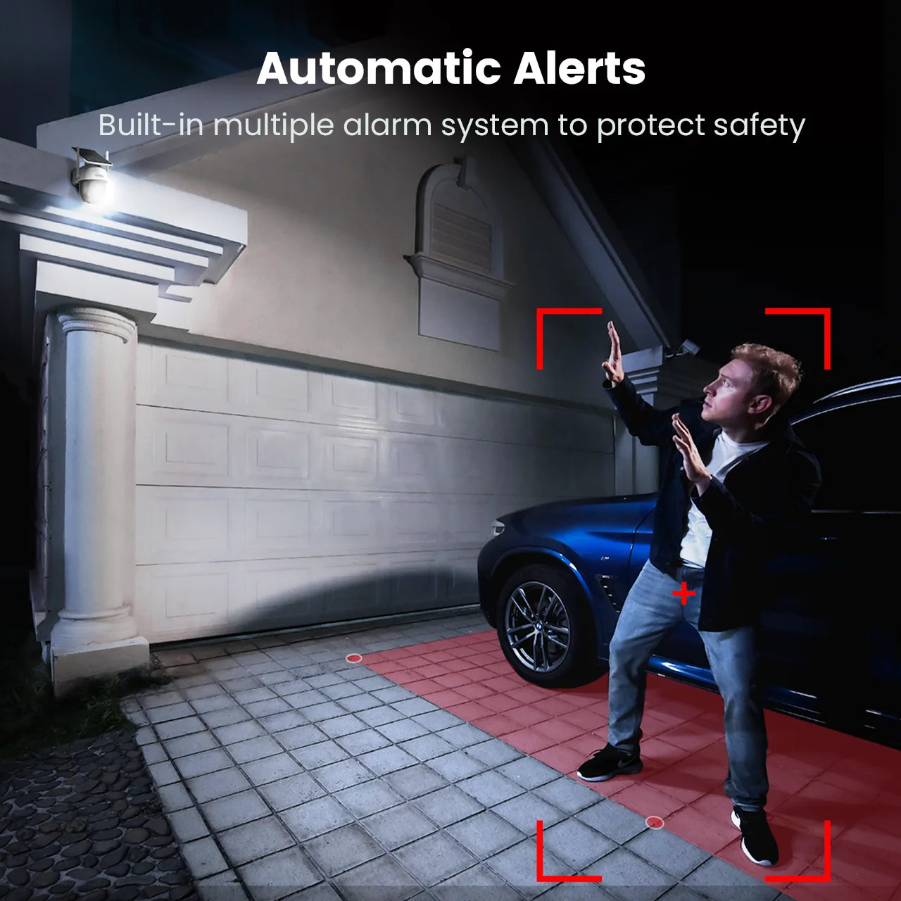 Dekco 2/4/6/8pcs Solar WiFi Camera, 3MP 100% Wire-Free 5000mAh Battery Two-way Audio Security Camera