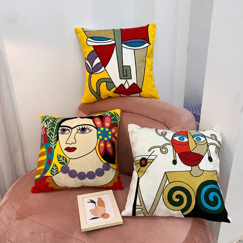 Abstract Creative Cushion Covers, Decorative Throw Pillowcases