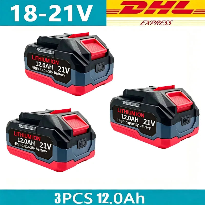 Rechargeable Li-Ion Batteries & Charger Suitable for Cordless Makita 18V/21V Power Tools