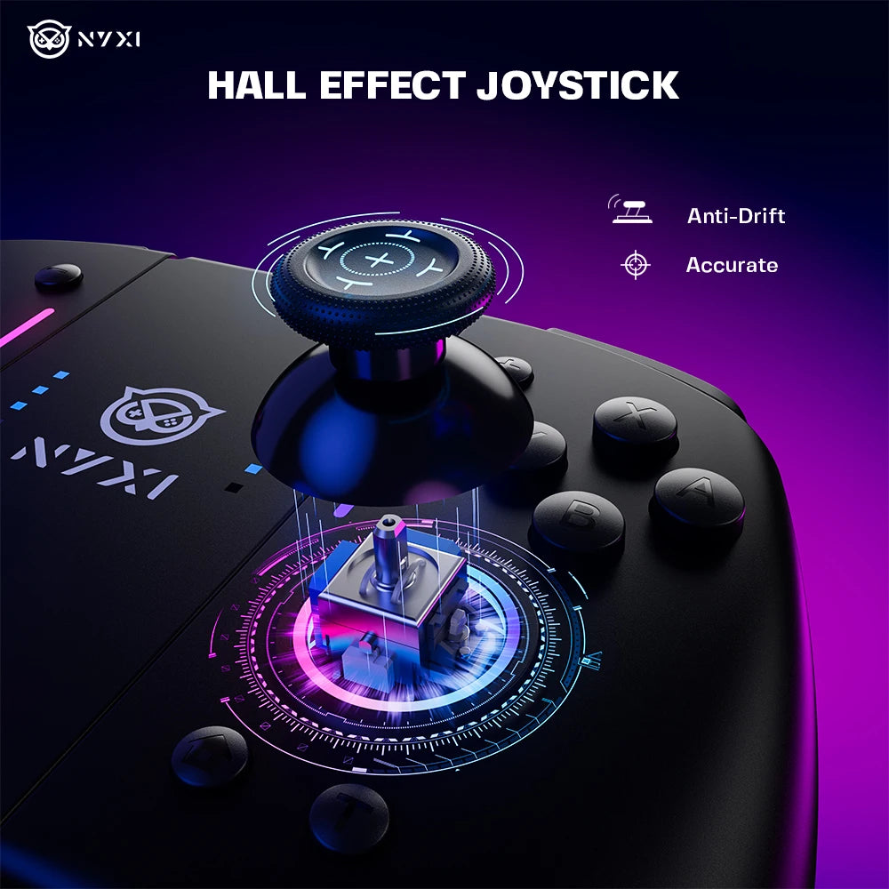 NYXI Hyperion Pro Wireless Controller for Nintendio Switch/Switch OLED, Hyperion switch controller with Hall Effect Joystick,