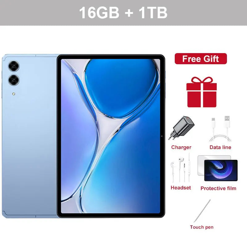 2026 Pad 7s Pro Tablet 16GB+1TB 10000mAh Battery 10.1 inch Android 15 Tablets PC Global Version 5G WIFI Dual SIM Tab For Kids
