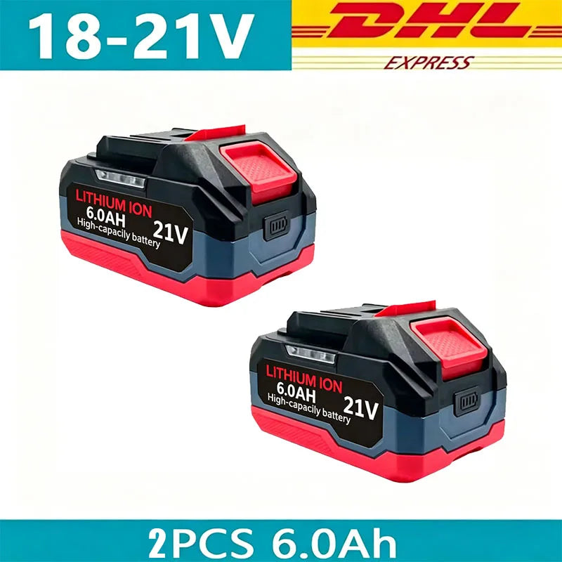 Rechargeable Li-Ion Batteries & Charger Suitable for Cordless Makita 18V/21V Power Tools