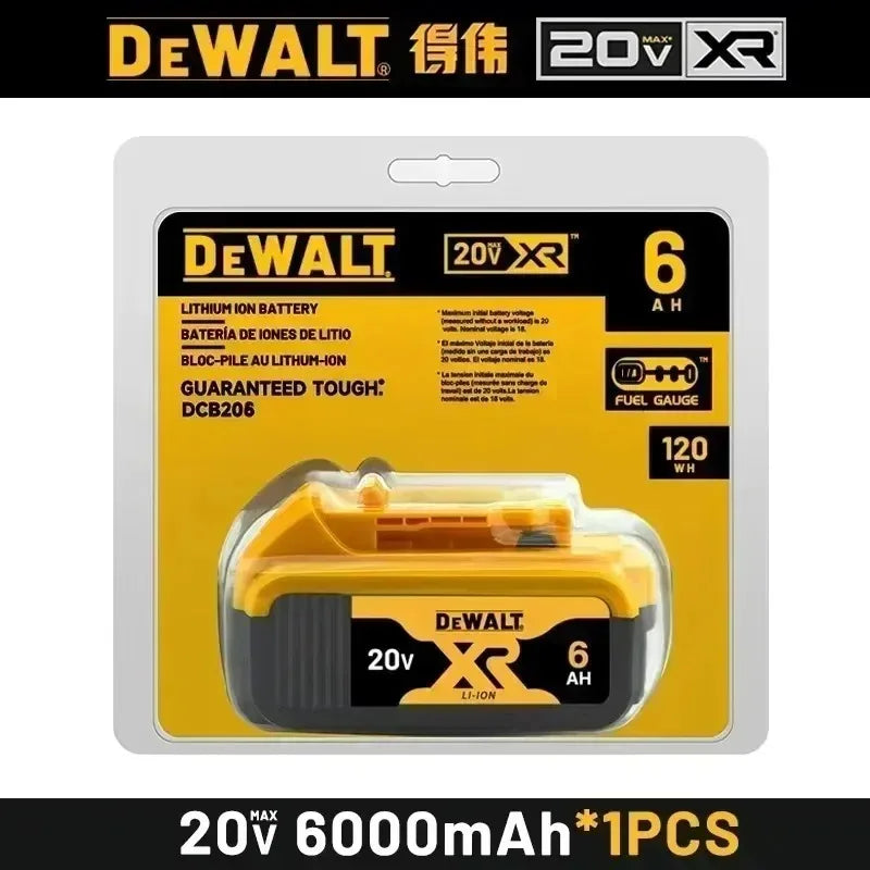 New 100% Original Dewalt 6Ah/5Ah 20V Power Tool Battery DCB206 20V Battery DCB205 DCB200 Air Transport