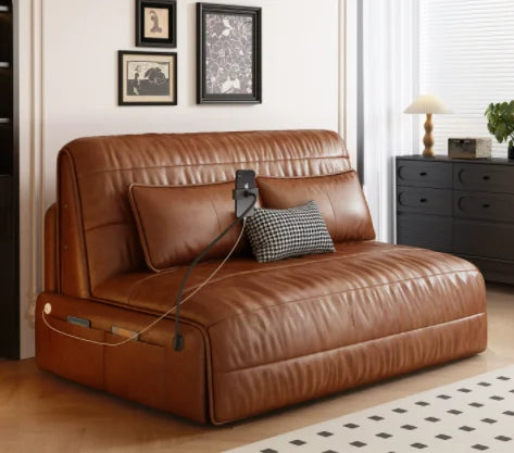 Strong 2 Seats Electric Sofa Loveseat.  Italian Designer Oversized Recliner Chair