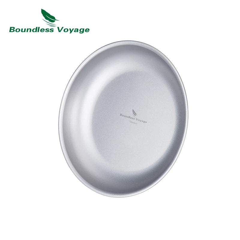 Boundless Voyage Titanium Outdoor Camping Food Serving Dinnerware