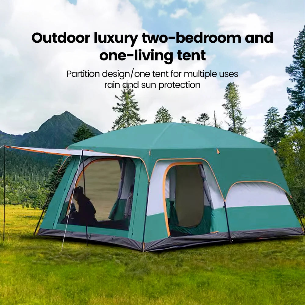 Upgraded 4 Season 2 Room Family Camping Tent