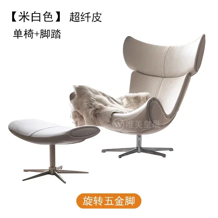 Comfortable Ergonomic Modern Leather Nordic Sofa Chairs