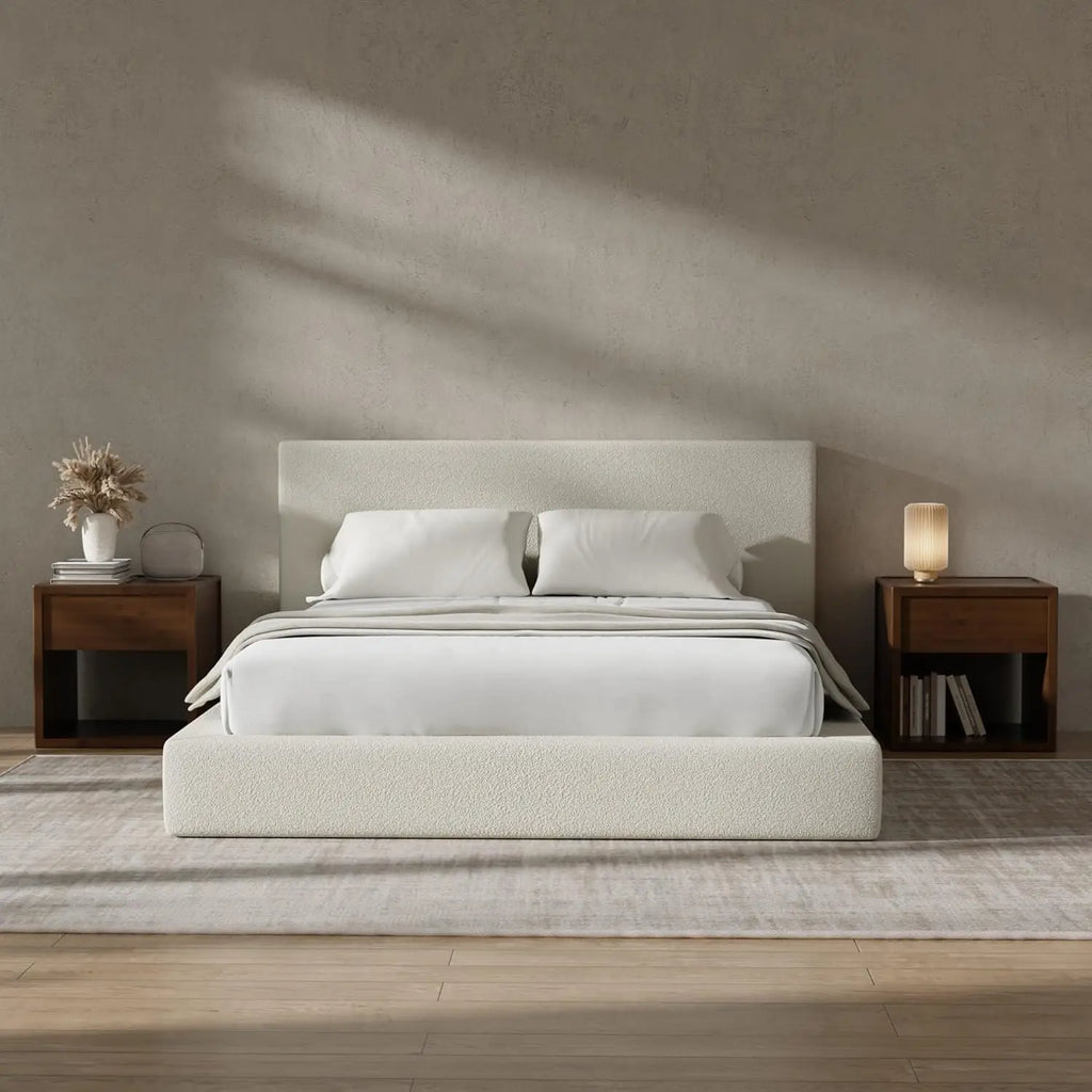 AirFrame Queen Bed Frame with Headboard, Cloud Upholstered Platform Bed Frame, 5 Inch Foam Cushioned,