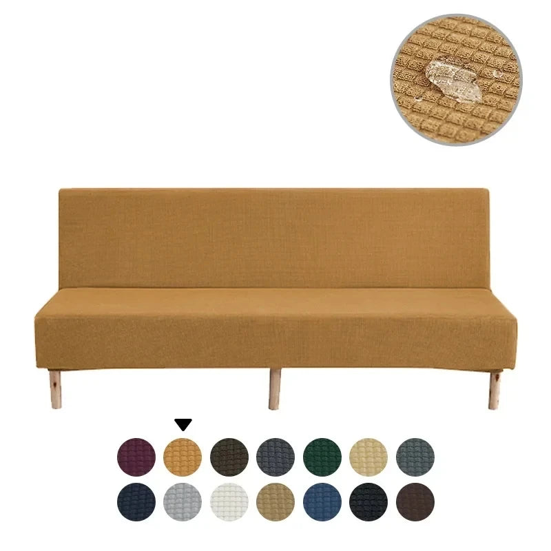 Water-repellent Armless Sofa Bed Sofa Bed with Breathable Cover