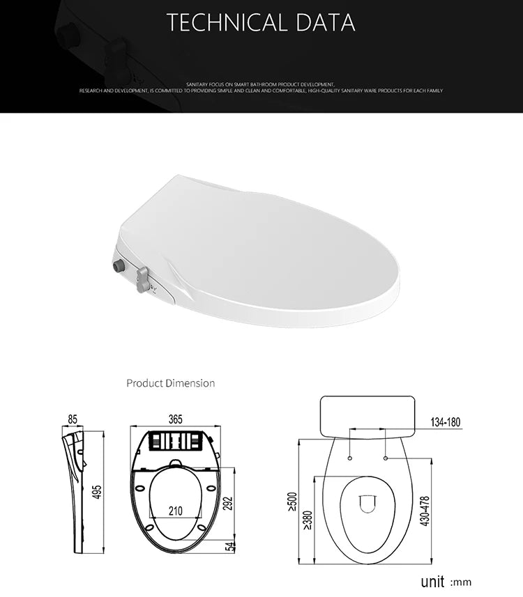 Adjustable Spray Bidet Toilet Seat