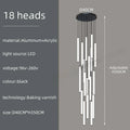 Modern Ceiling Chandelier LED Living Room Spiral Staircase Lighting