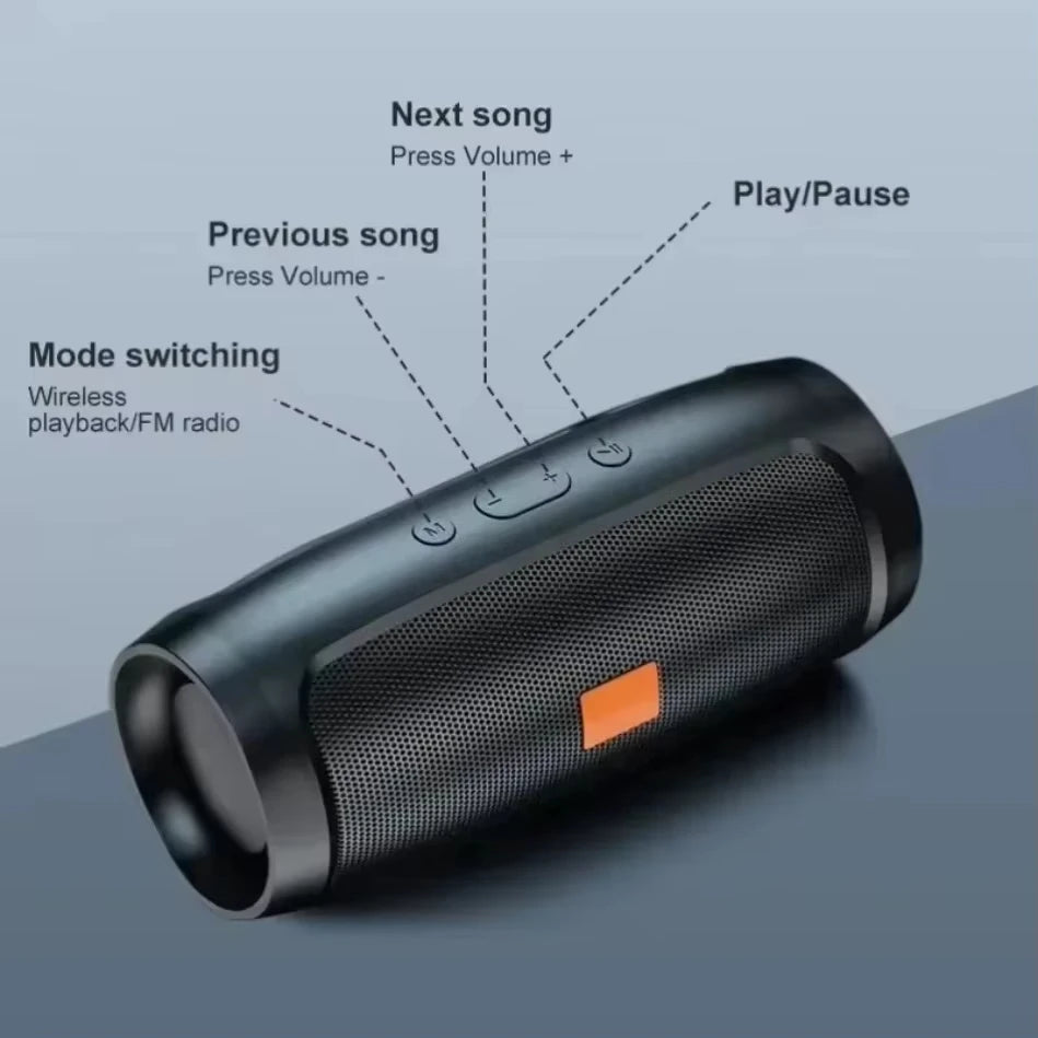 Lenovo TF USB FM Radio Voice Broadcast Wireless Subwoofer Dual Stereo Heavy Bass Portable Bluetooth Speaker for Outdoor Use