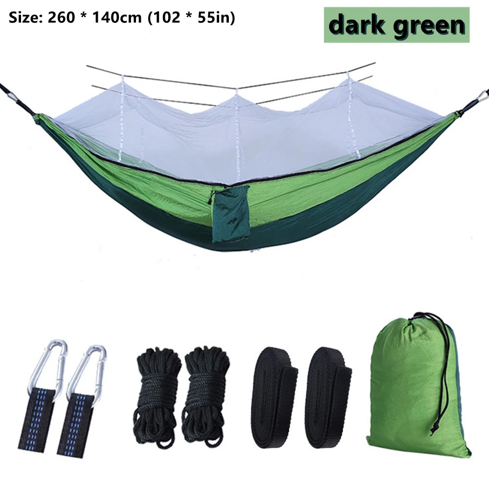 Portable Outdoor Double Mosquito Net Hammocks