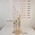 2-10pcs 5/8Heads Metal Candelabra Candle Holders