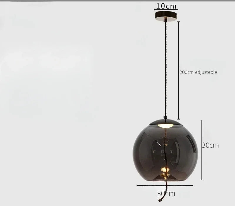 Nordic Style Designer Postmodern Luxury Glass Single Head Pendant Lamp, Creative Art Bar Dining Lighting Fixture