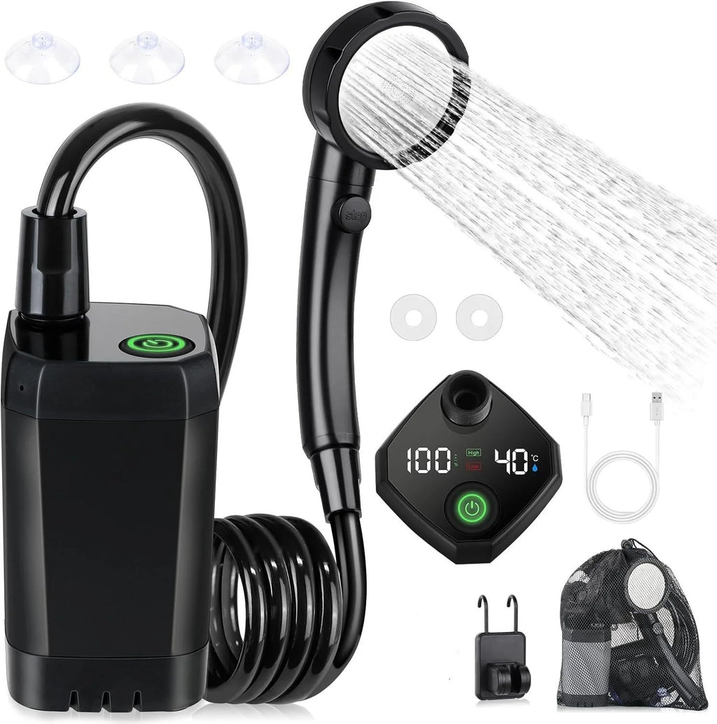 Portable Camping Shower Kit with 20L Foldable Bag