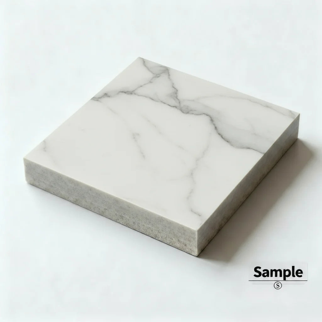 Any Size Custom Marble Seamless Stone Vanity Set, Customizable