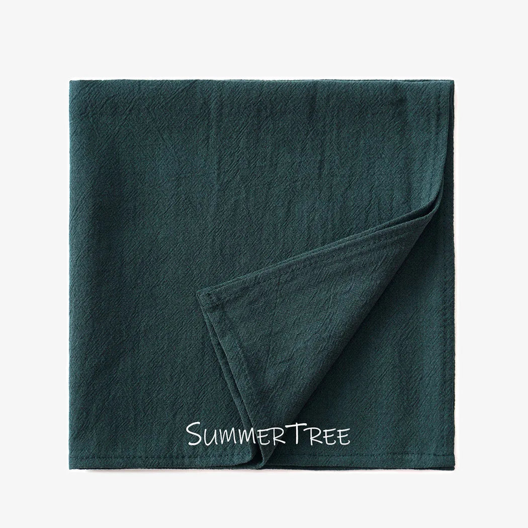 24 Pack 40cm X 40cm Cloth Napkins Washable Reusable Bulk Plain Cotton Napkin for Home Wedding Party Dining Table Decorations