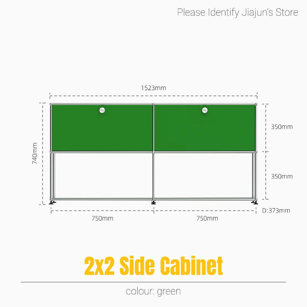 Hot-Seller | Minimalist Steel Storage Side Cabinet, Slim Profile Flip Door Unit