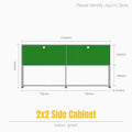 Hot-Seller | Minimalist Steel Storage Side Cabinet, Slim Profile Flip Door Unit