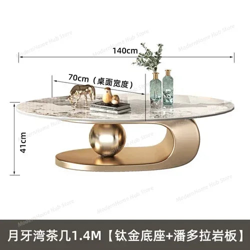 Nordic Modern Design Oval Coffee Tables
