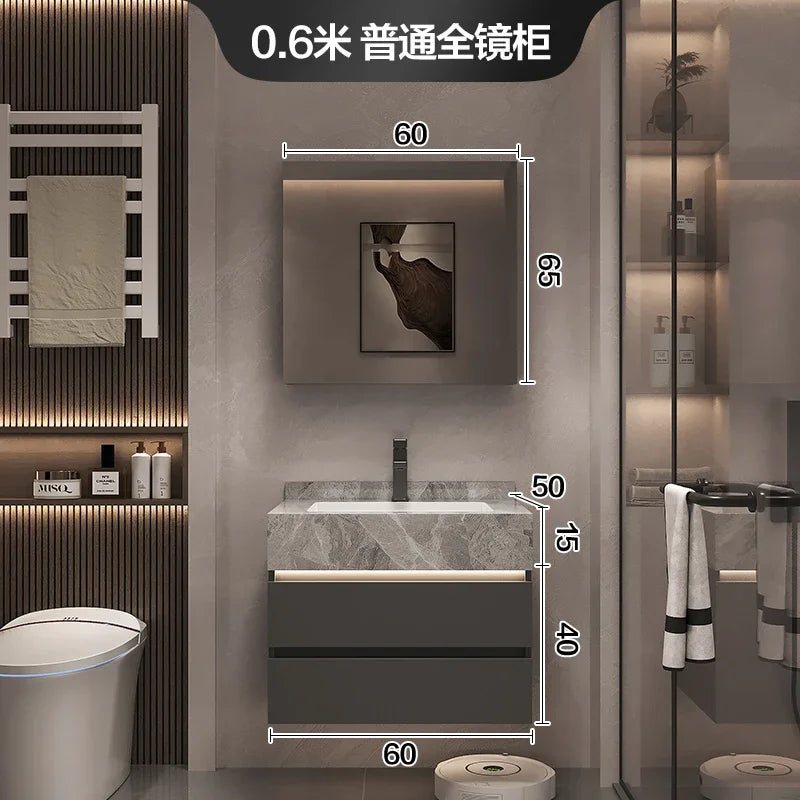 Bathroom Vanity Cabinet, Sink, Organizer Storage, Mirror