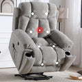 Large Power Lift Recliner Chairs with Massage and Heat for Elderly Big People,