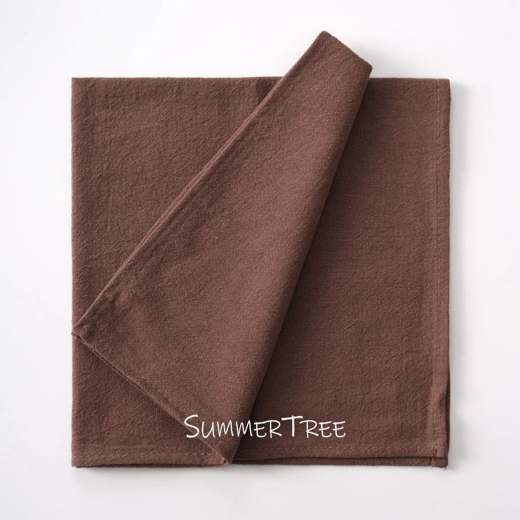 24 Pack 40cm X 40cm Cloth Napkins Washable Reusable Bulk Plain Cotton Napkin for Home Wedding Party Dining Table Decorations