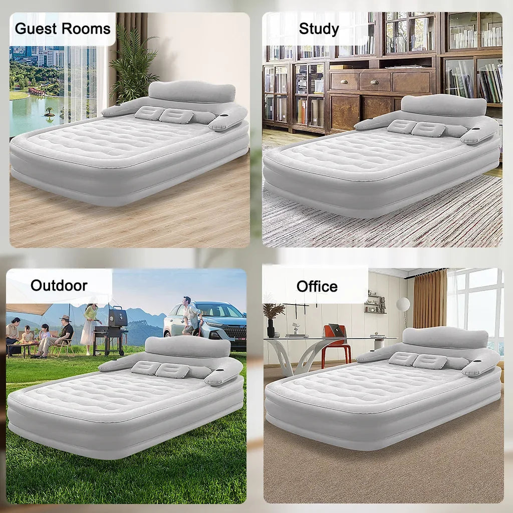 2 Person Built-In Pump Automatic Inflatable Camping Mattress