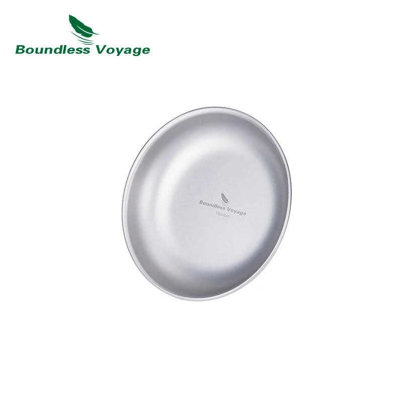 Boundless Voyage Titanium Outdoor Camping Food Serving Dinnerware